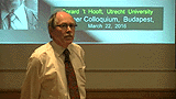 A Nobel-djas Prof. Gerard 't Hooft (University Utrecht) - Black holes and elementary particle physics